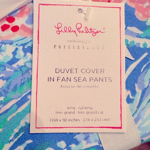 Lilly Pulitzer for Pottery Barn King size Duvet Cover - Picture 4 of 4